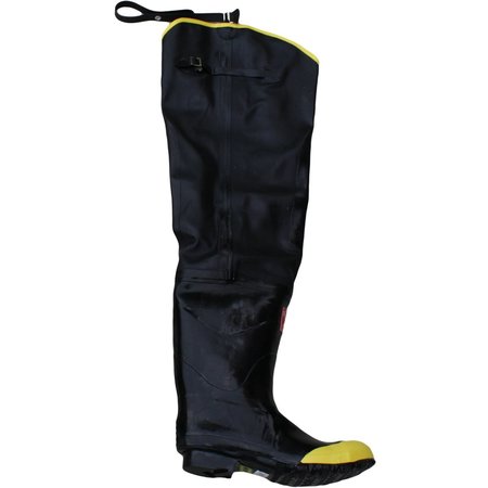 Boss ® Rubber Hip Boot Steel Toe, Size 10 PR 2HS623110